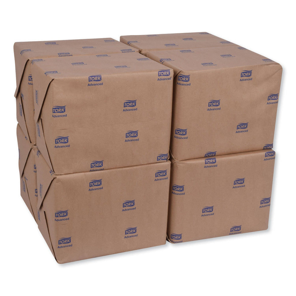 Tork Advanced Dinner Napkins, 2-Ply, 15" x 16.25", White, 375/Pack, 8 Packs/Carton