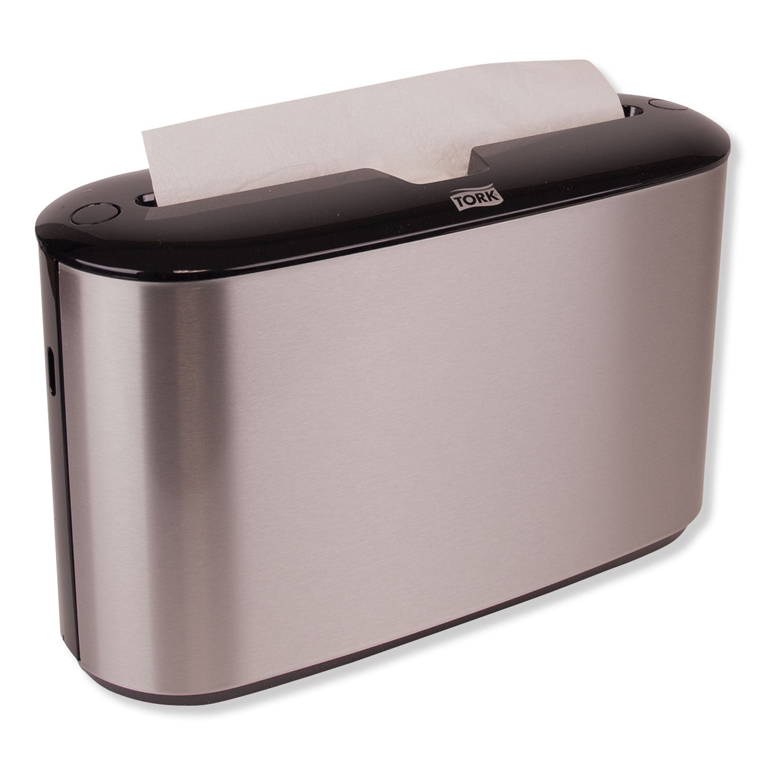 Tork Xpress Countertop Towel Dispenser, 12.68 x 4.56 x 7.92, Stainless Steel/Black