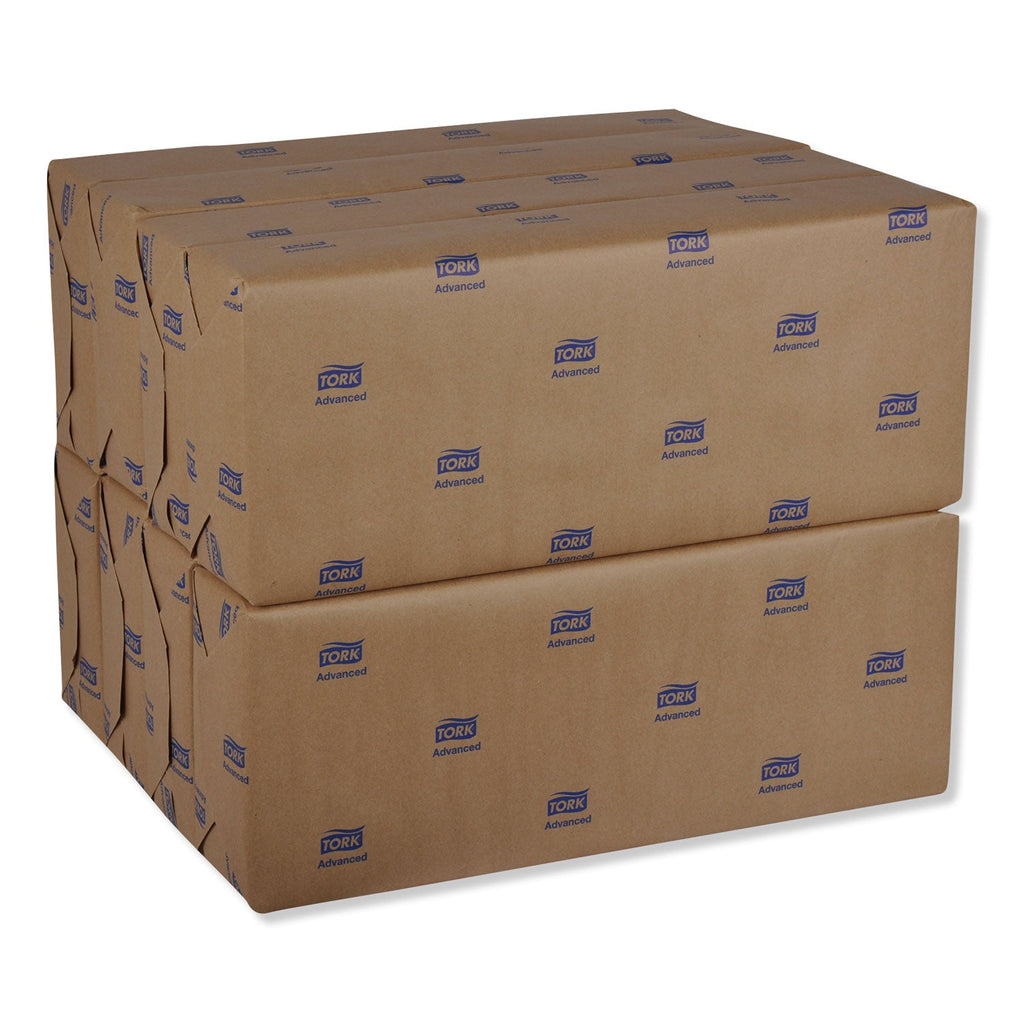 Tork Advanced Dinner Napkins, 2 Ply, 15" x 16.25", 1/8 Fold, White, 375/Packs, 8 Packs/Carton