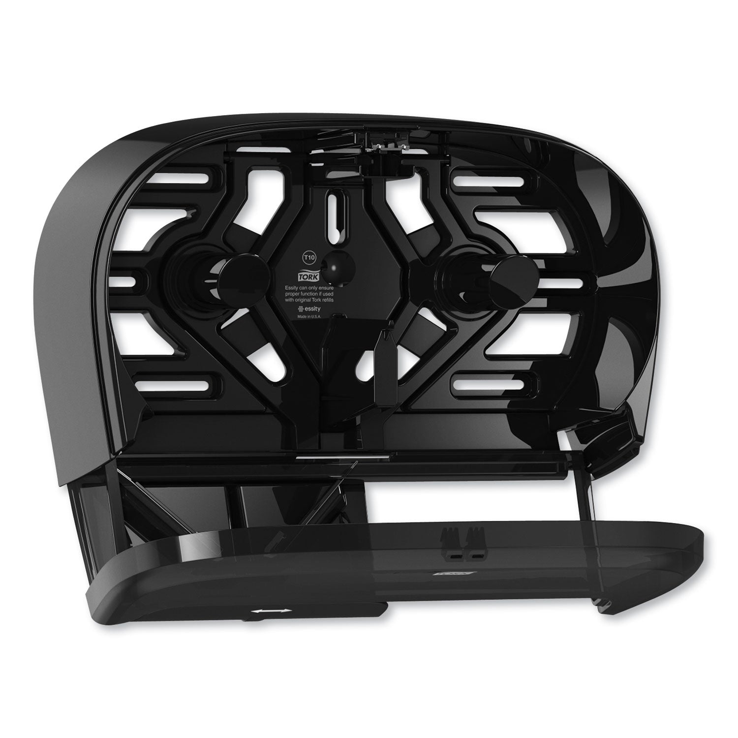 Tork High Capacity Bath Tissue Roll Dispenser for OptiCore, 16.62 x 5.25 x 9.93, Black