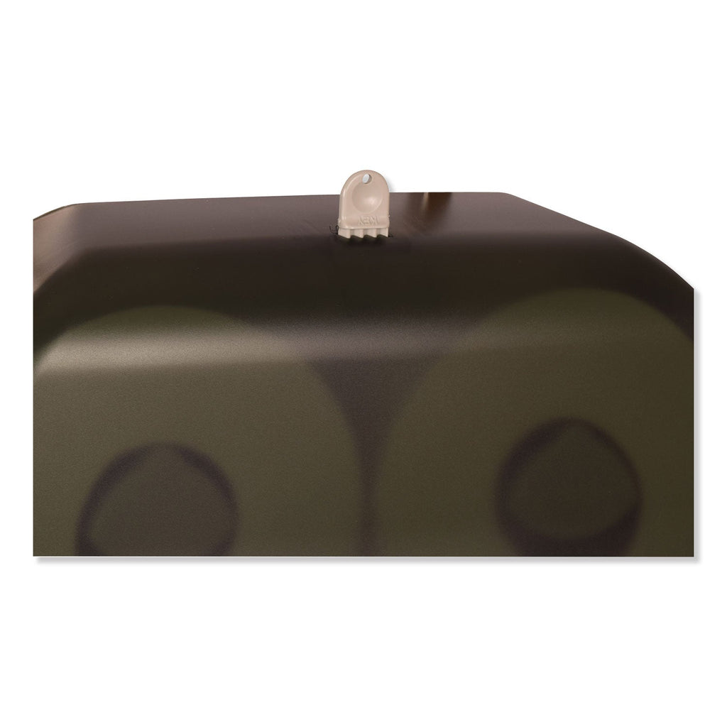 Tork Twin Jumbo Roll Bath Tissue Dispenser, 19.29 x 5.51 x 11.83, Smoke/Gray