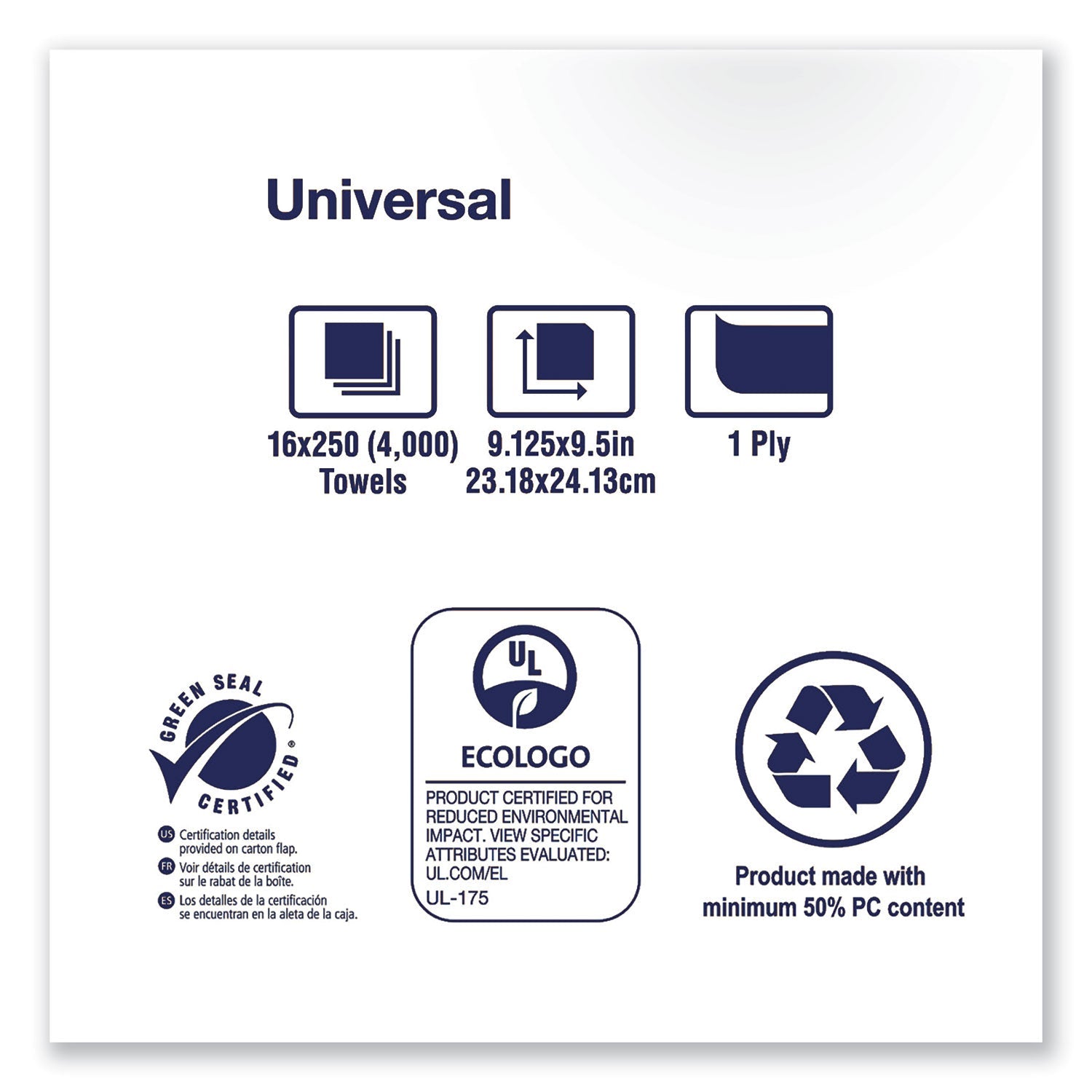 Tork Multifold Towels, 9.13 x 9.5, Natural White, 250/Pack, 16 Packs/Carton