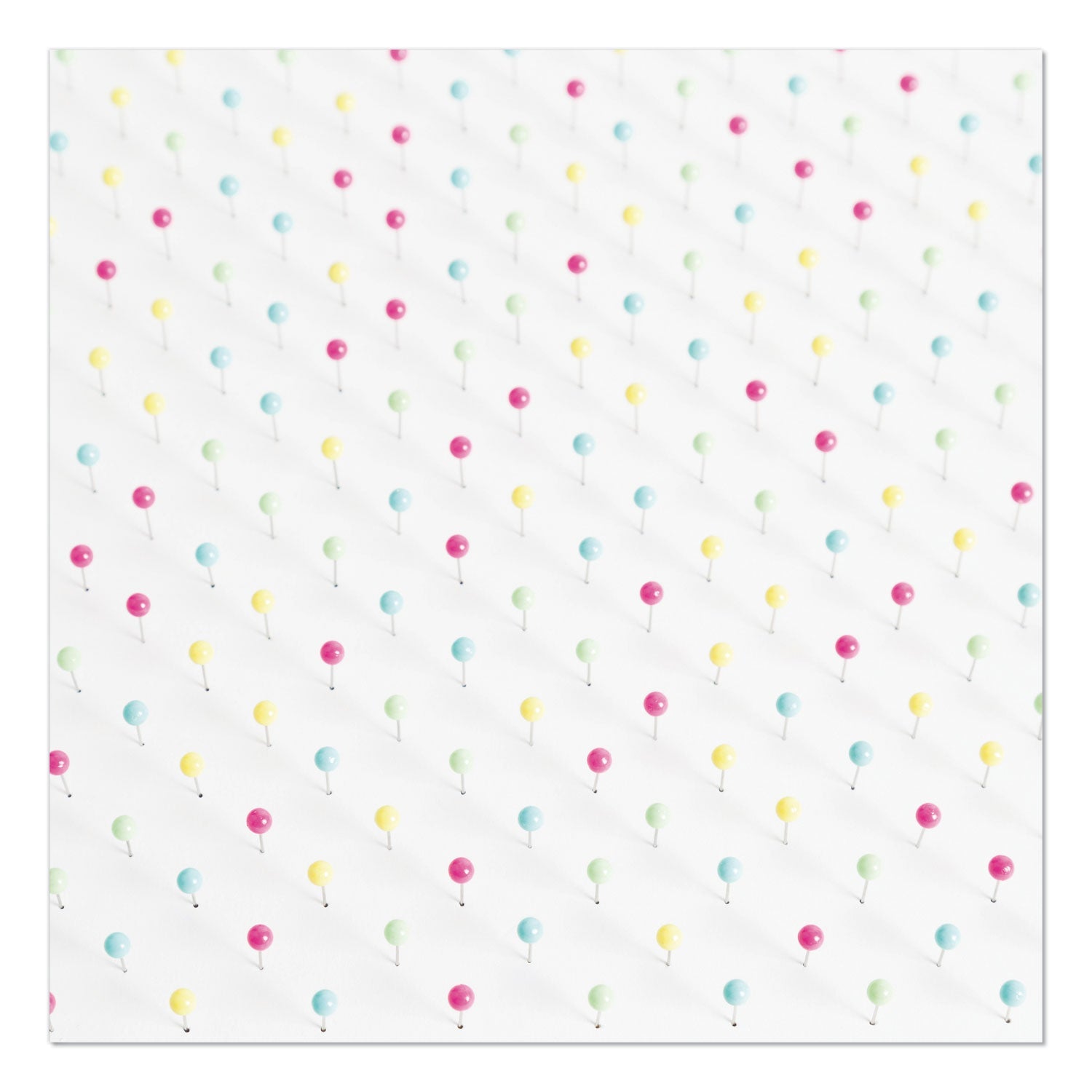 U Brands Map Push Pins, Plastic, Assorted, 0.5", 300/Pack