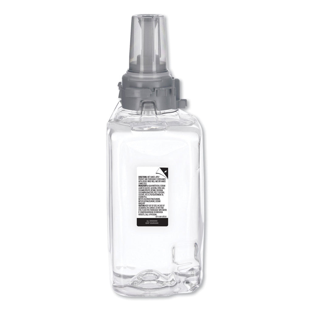 GOJO Green Certified Clear and Mild Foam Hand Wash, For ADX-12 Dispenser, Fragrance-Free, 1,250 mL