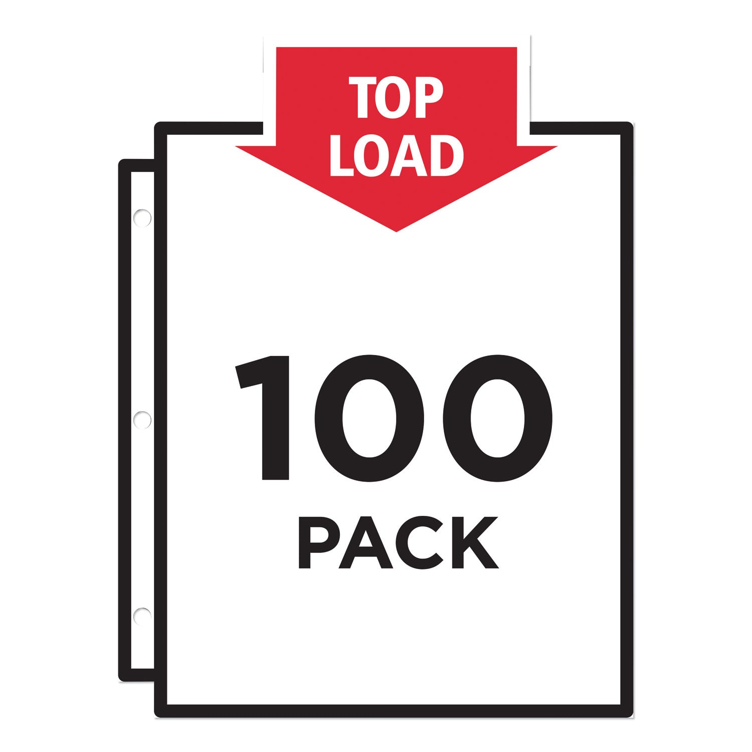 Avery Top-Load Vinyl Sheet Protectors, Heavy Gauge, Letter, Clear, 100/Box