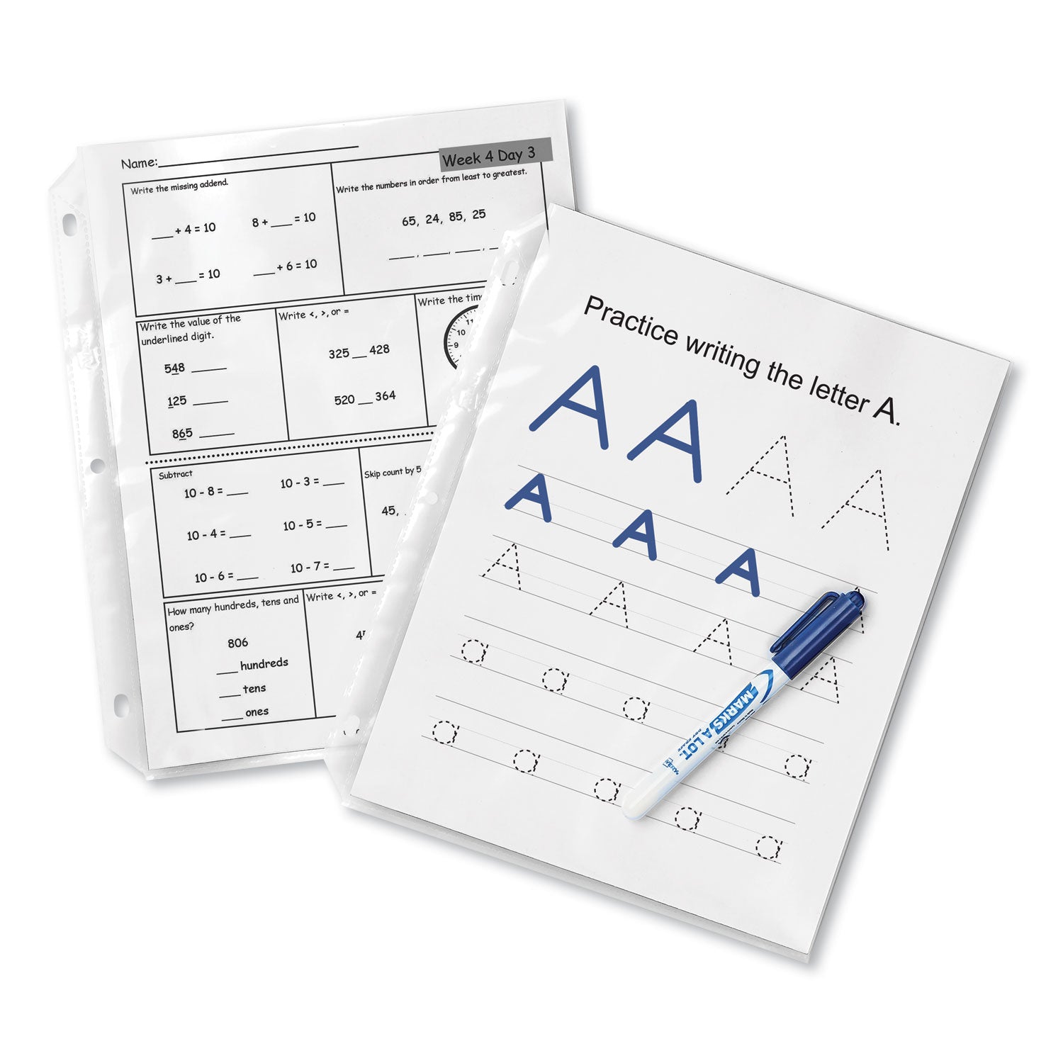 Avery Top-Load Poly Sheet Protectors, Super Heavy Gauge, Letter, Nonglare, 50/Box