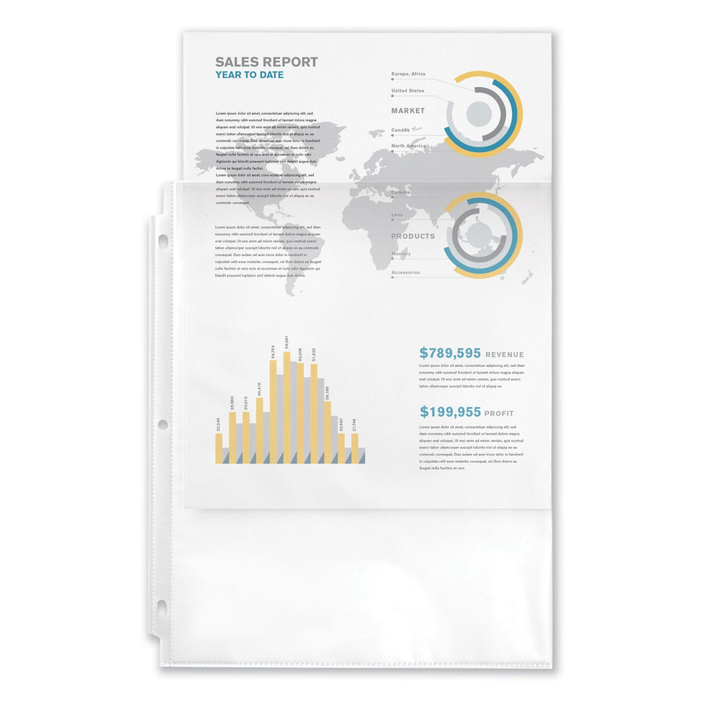 Avery Top-Load Recycled Polypropylene Sheet Protector, Semi-Clear, 100/Box