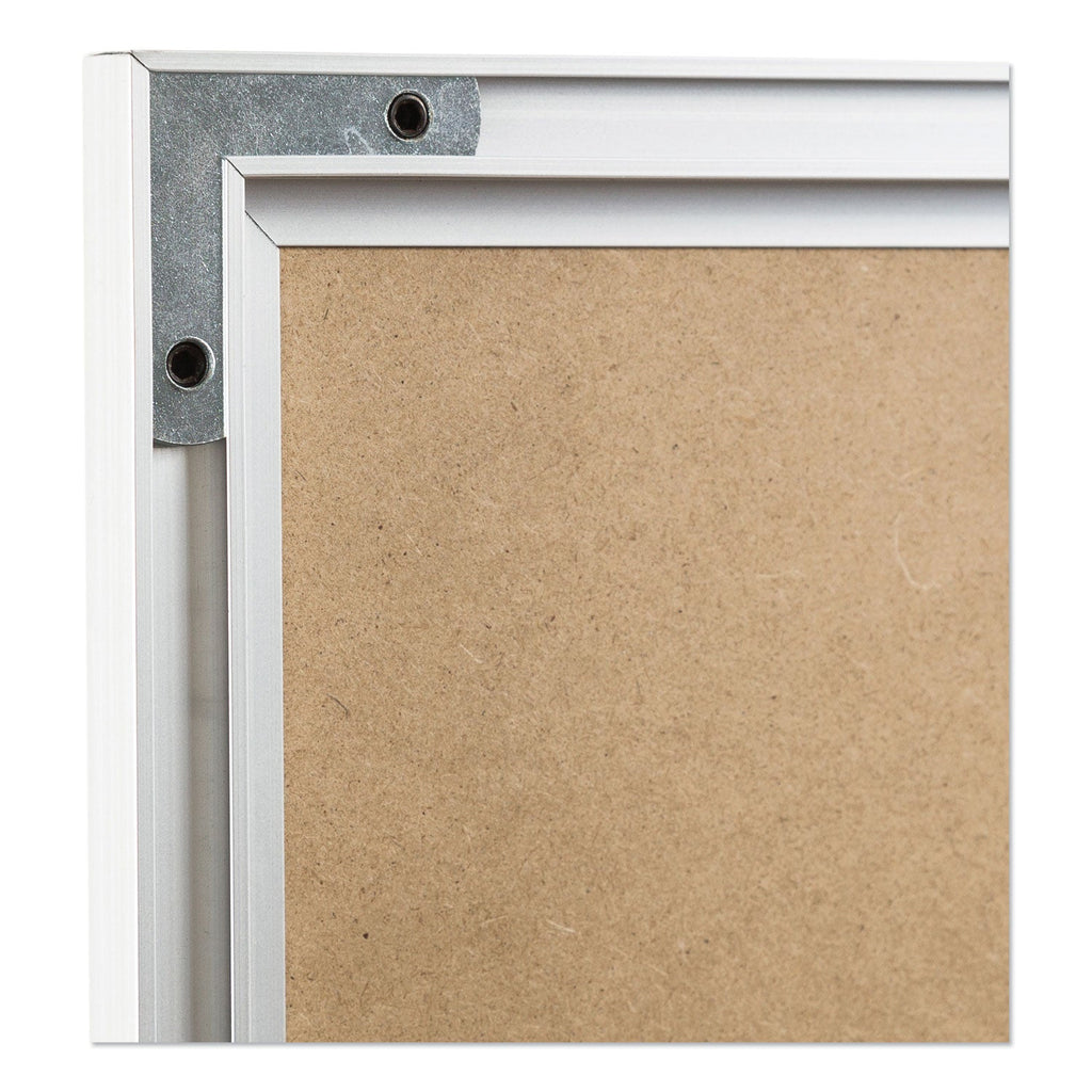U Brands 4N1 Magnetic Dry Erase Combo Board, 24 x 18, White/Natural