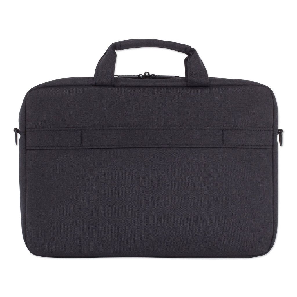 Swiss Mobility Cadence Slim Briefcase, Fits Devices Up to 15.6", Polyester, 3.5 x 3.5 x 16, Charcoal