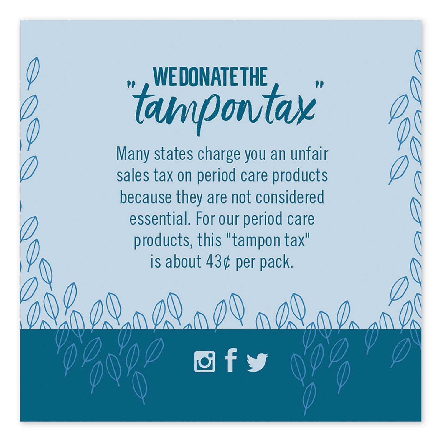 Seventh Generation Organic Cotton Tampons, Regular, 18/Pack, 6 Packs/Carton