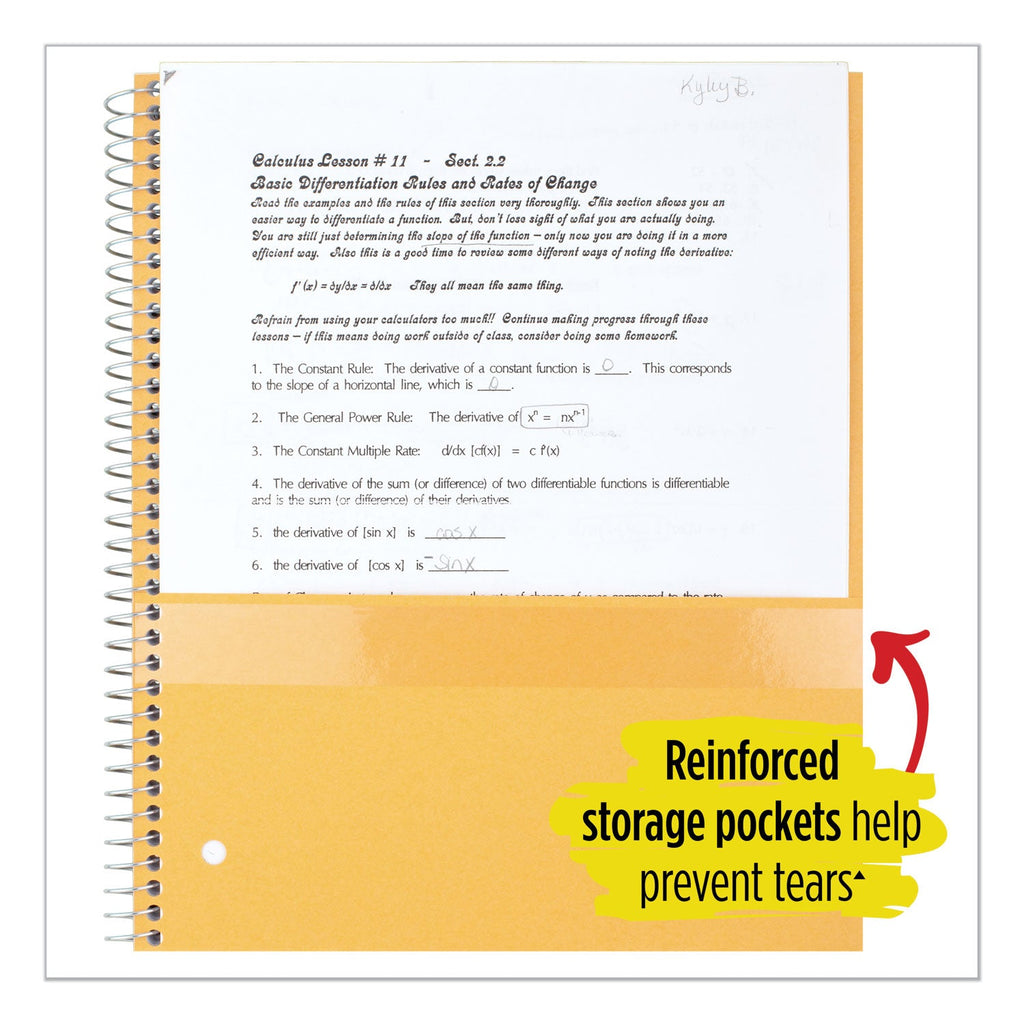 Five Star Wirebound Notebook, 3 Subject, Medium/College Rule, Randomly Assorted Covers, 11 x 8.5, 150 Sheets