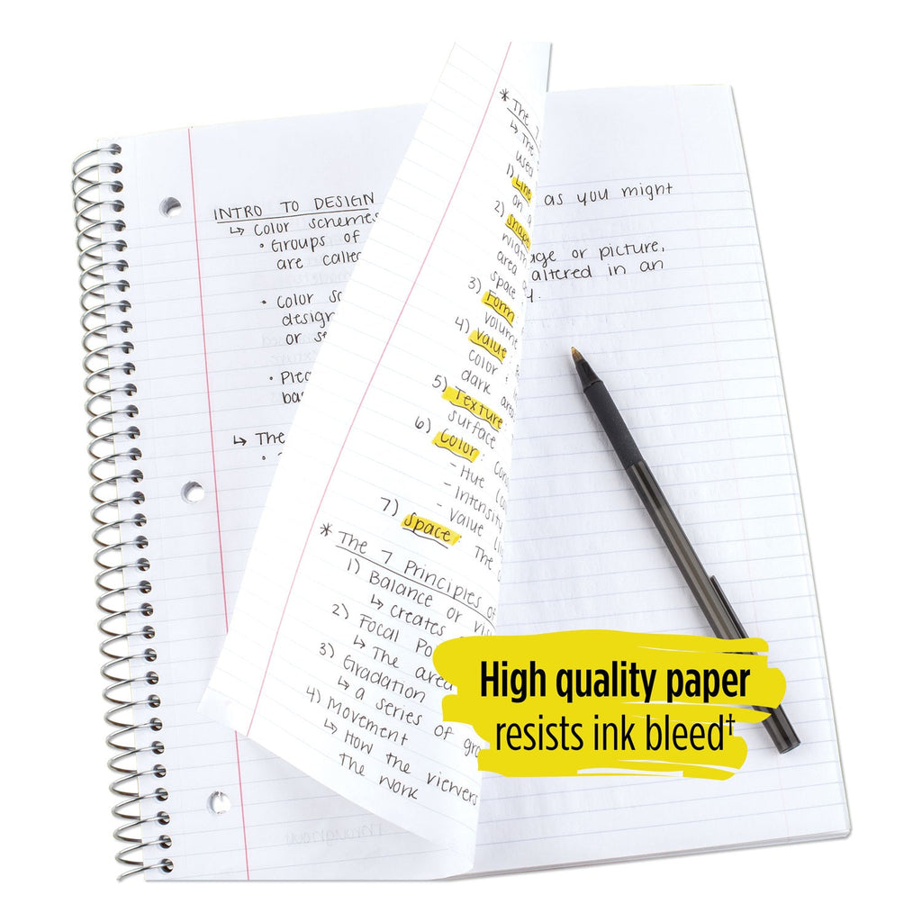 Five Star Wirebound Notebook, 3 Subject, Medium/College Rule, Randomly Assorted Covers, 11 x 8.5, 150 Sheets