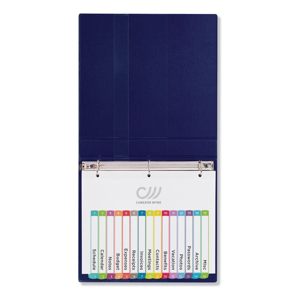 Avery Customizable TOC Ready Index Multicolor Tab Dividers, 15-Tab, 1 to 15, 11 x 8.5, White, Contemporary Color Tabs, 1 Set