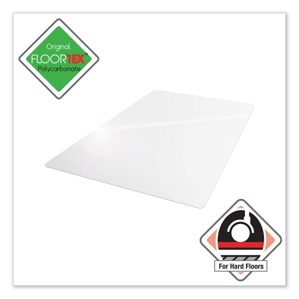 Floortex Cleartex Ultimat XXL Polycarbonate Chair Mat for Hard Floors, 60 x 79, Clear