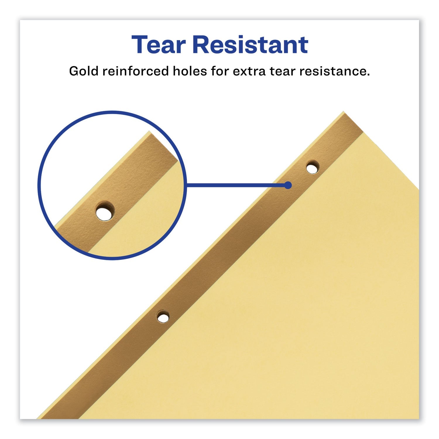 Avery Preprinted Laminated Tab Dividers with Gold Reinforced Binding Edge, 25-Tab, A to Z, 11 x 8.5, Buff, 1 Set