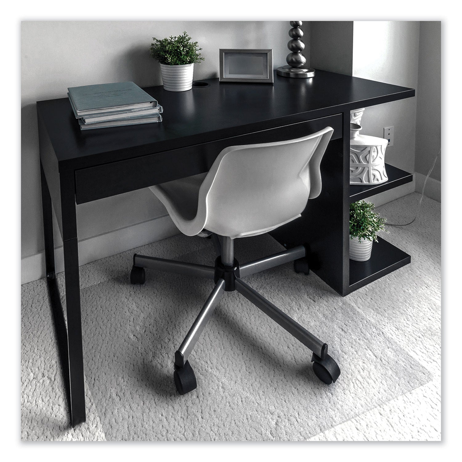 Floortex Cleartex Unomat Anti-Slip Chair Mat for Hard Floors/Flat Pile Carpets, 35 x 47, Clear
