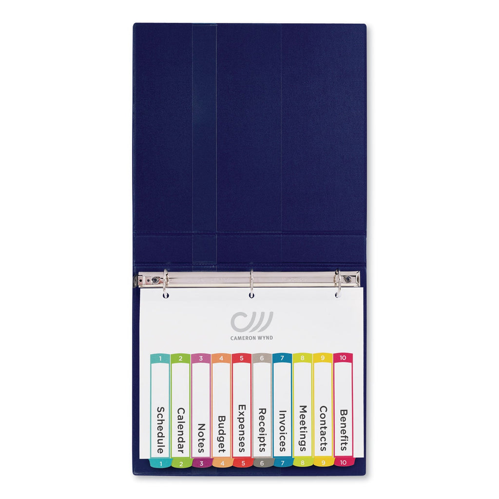 Avery Customizable TOC Ready Index Multicolor Tab Dividers, 10-Tab, 1 to 10, 11 x 8.5, White, Contemporary Color Tabs, 1 Set