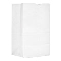 General Grocery Paper Bags, 40 lb Capacity, #20 Squat, 8.25" x 5.94" x 13.38", White, 500 Bags