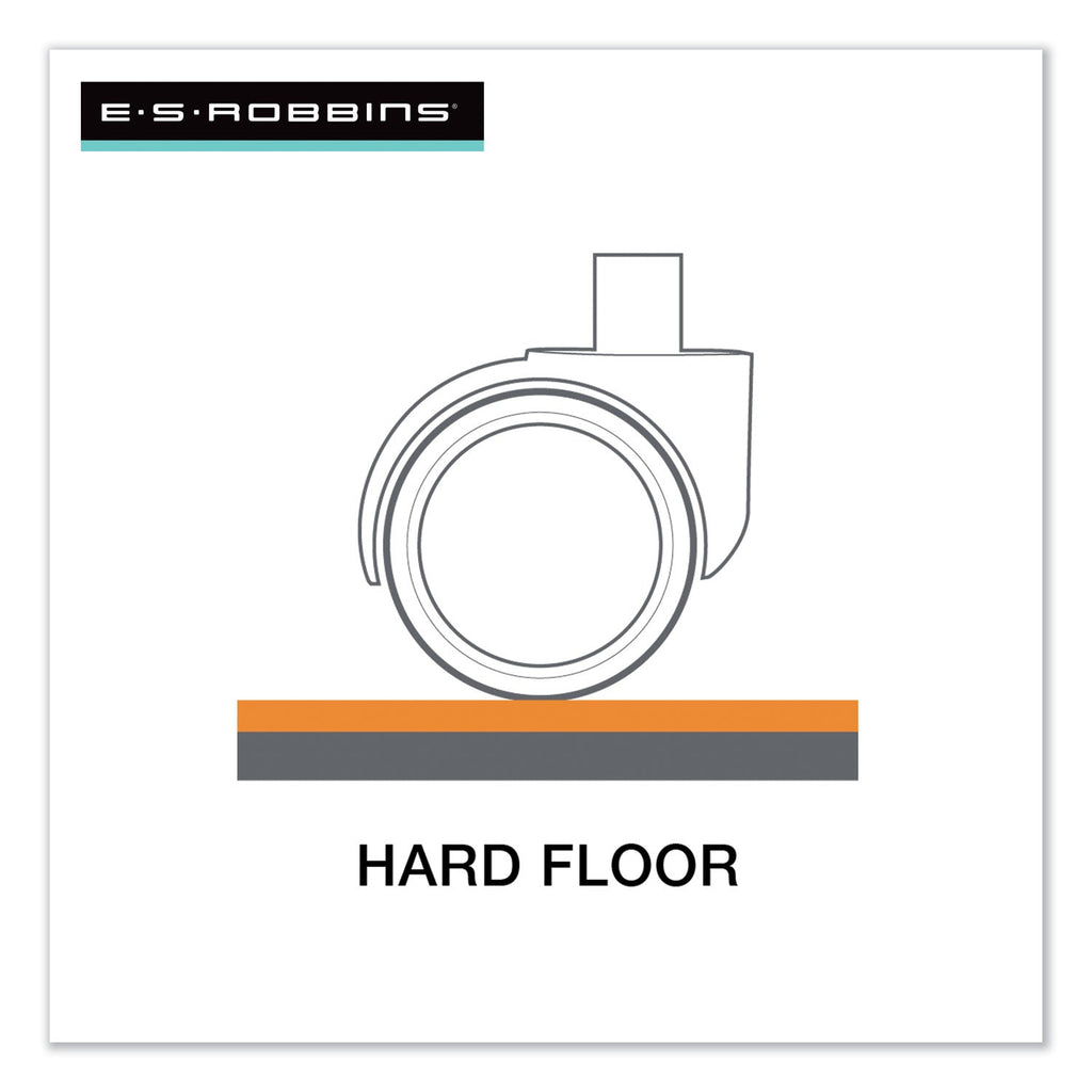 ES Robbins EverLife Chair Mat for Hard Floors, Heavy Use, Rectangular with Lip, 36" x 48", Clear