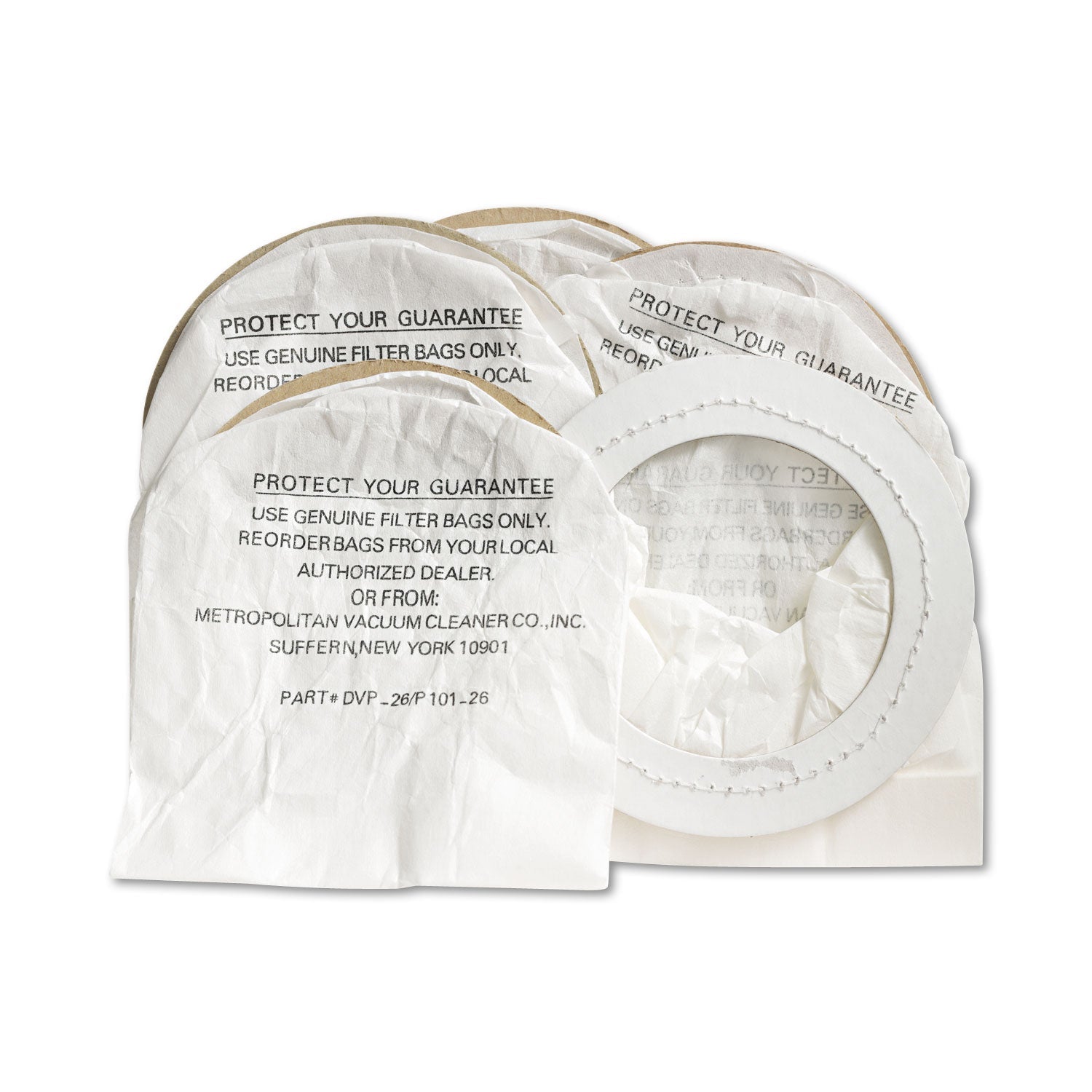 DataVac Replacement Bags for Handheld Steel Vacuum/Blower, 5/Pack