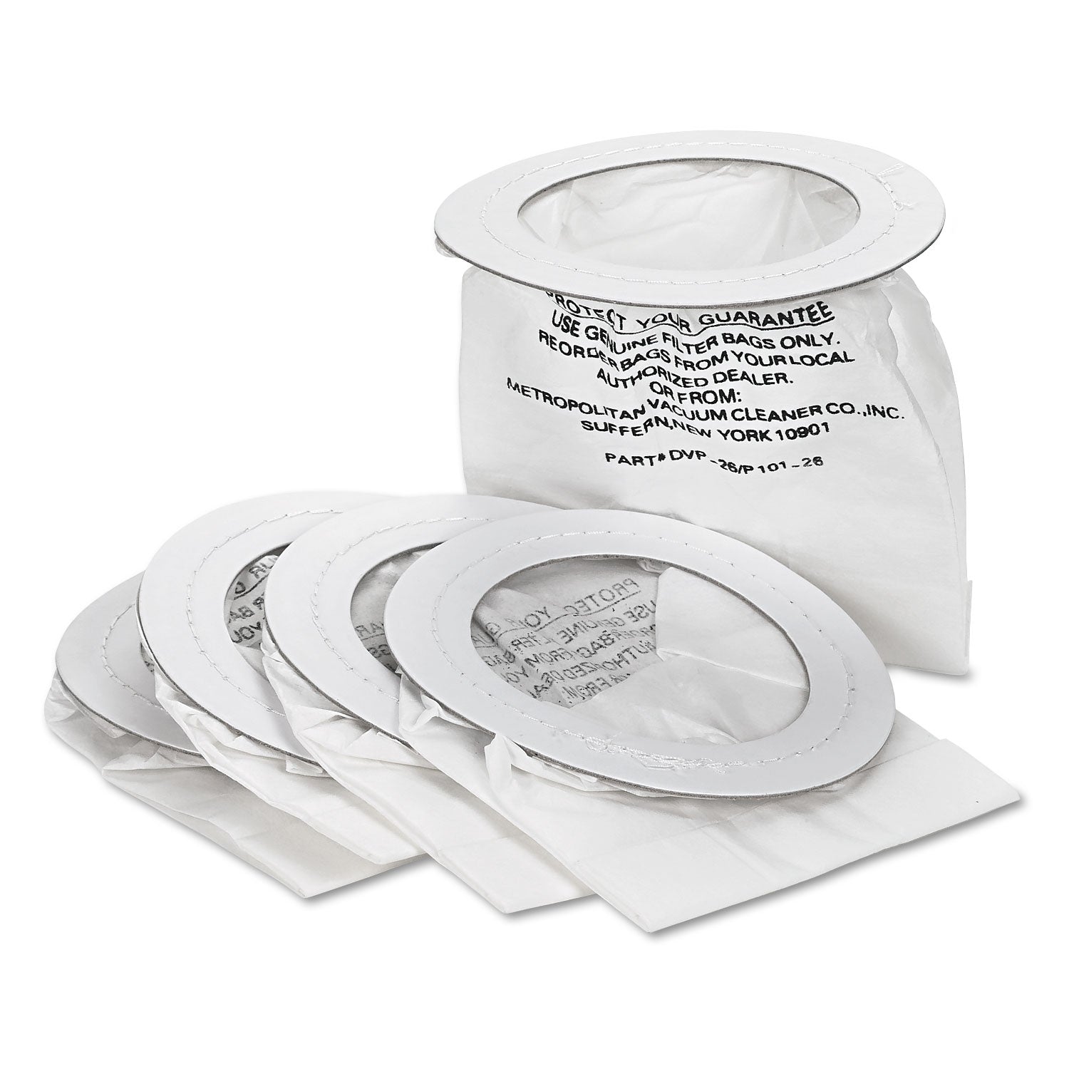 DataVac Replacement Bags for Handheld Steel Vacuum/Blower, 5/Pack