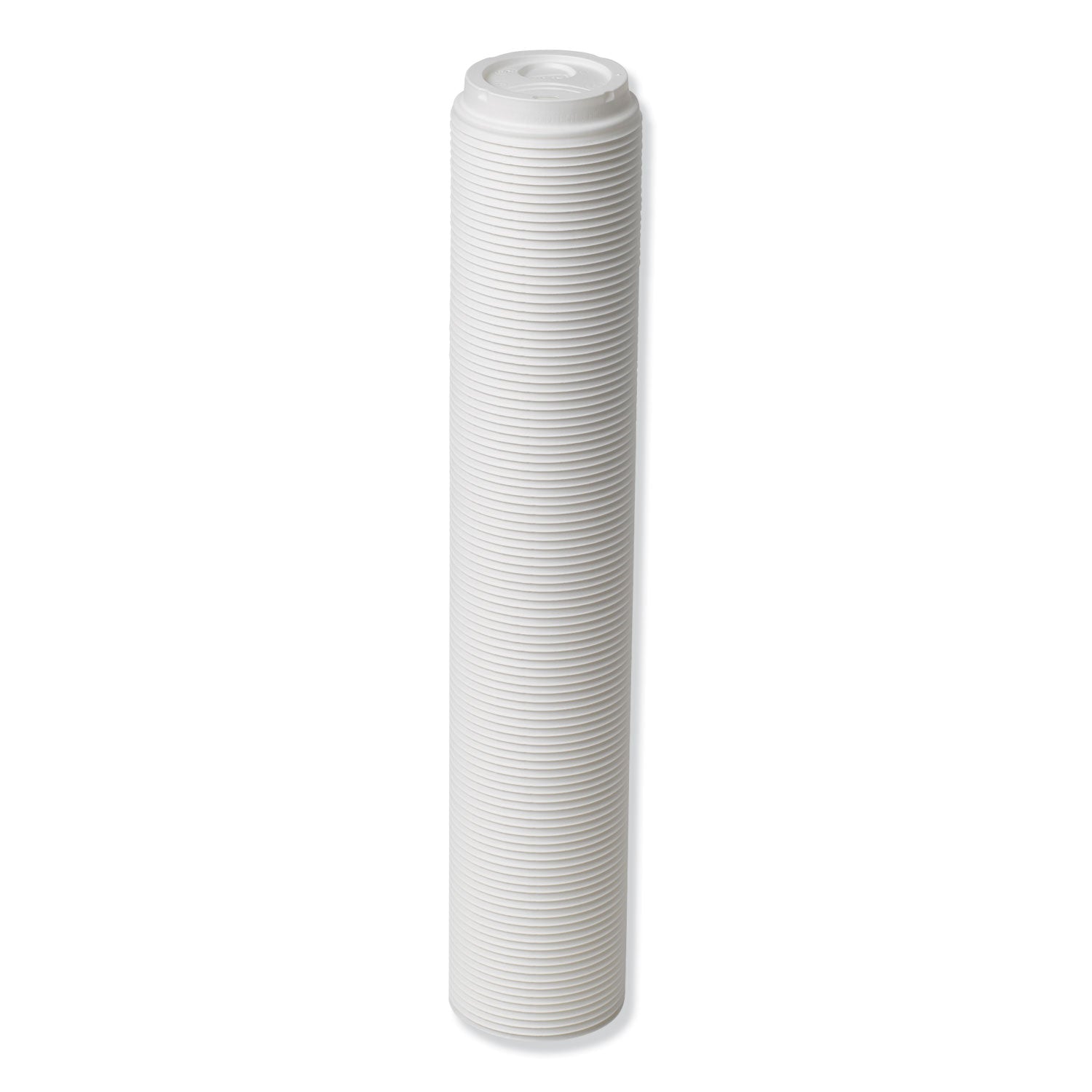 Dixie Dome Hot Drink Lids, Fits 8 oz Cups, White, 100/Sleeve, 10 Sleeves/Carton