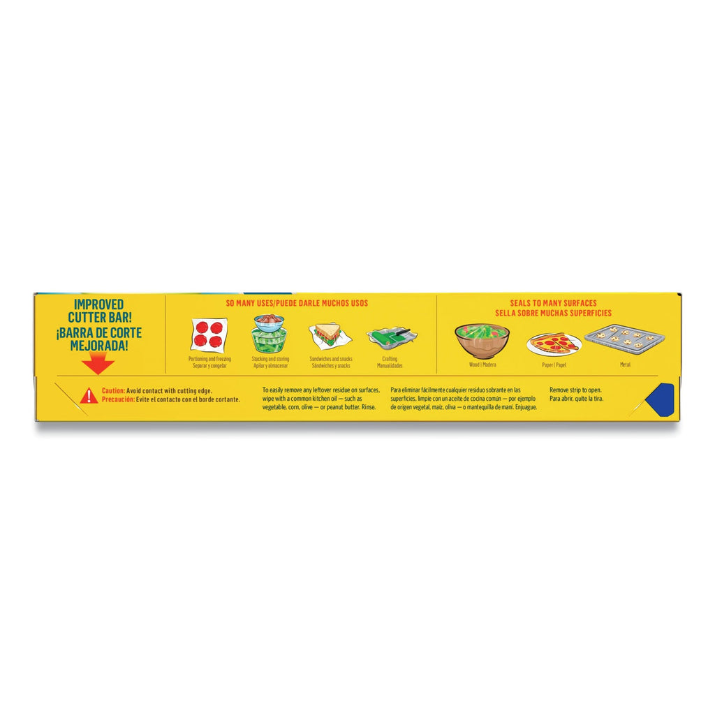 Glad Press'n Seal Food Plastic Wrap, 70 Square Foot Roll, 12 Rolls/Carton