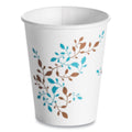 Huhtamaki Single Wall Hot Cups, 8 oz, Vine Design, 1,000/Carton