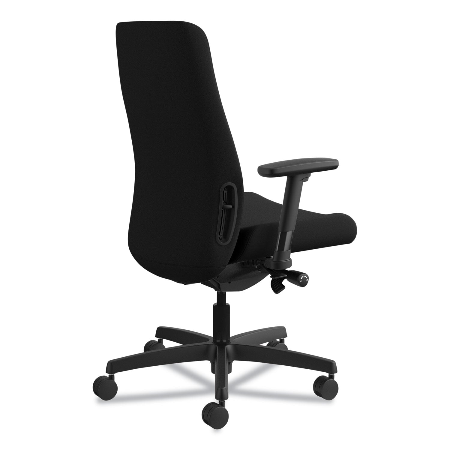 HON Endorse Upholstered Mid-Back Work Chair, Supports Up to 300 lb, 17.5" to 21.75" Seat Height, Black