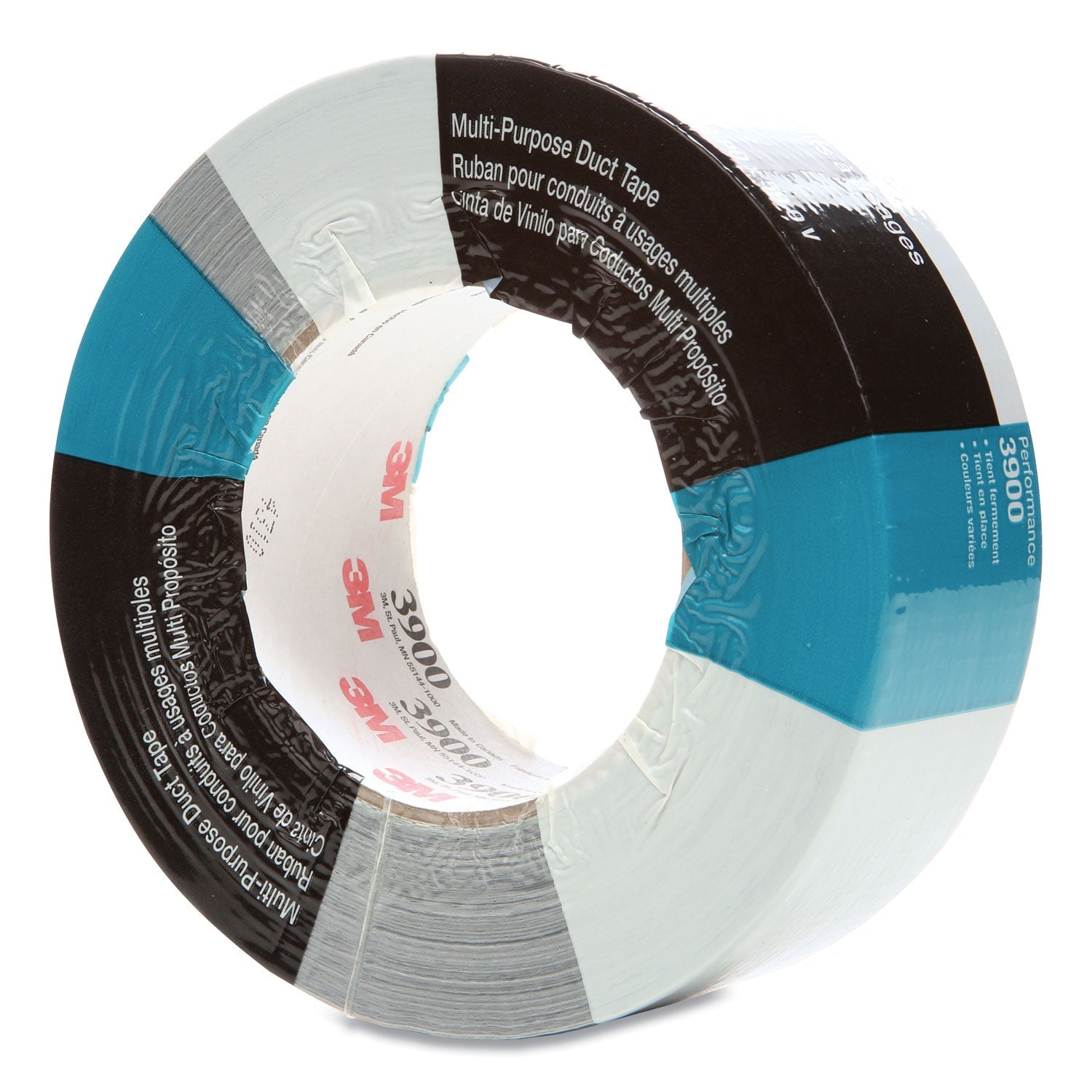 3M 3900 Multi-Purpose Duct Tape, 3" Core, 48 mm x 54.8 m, Silver