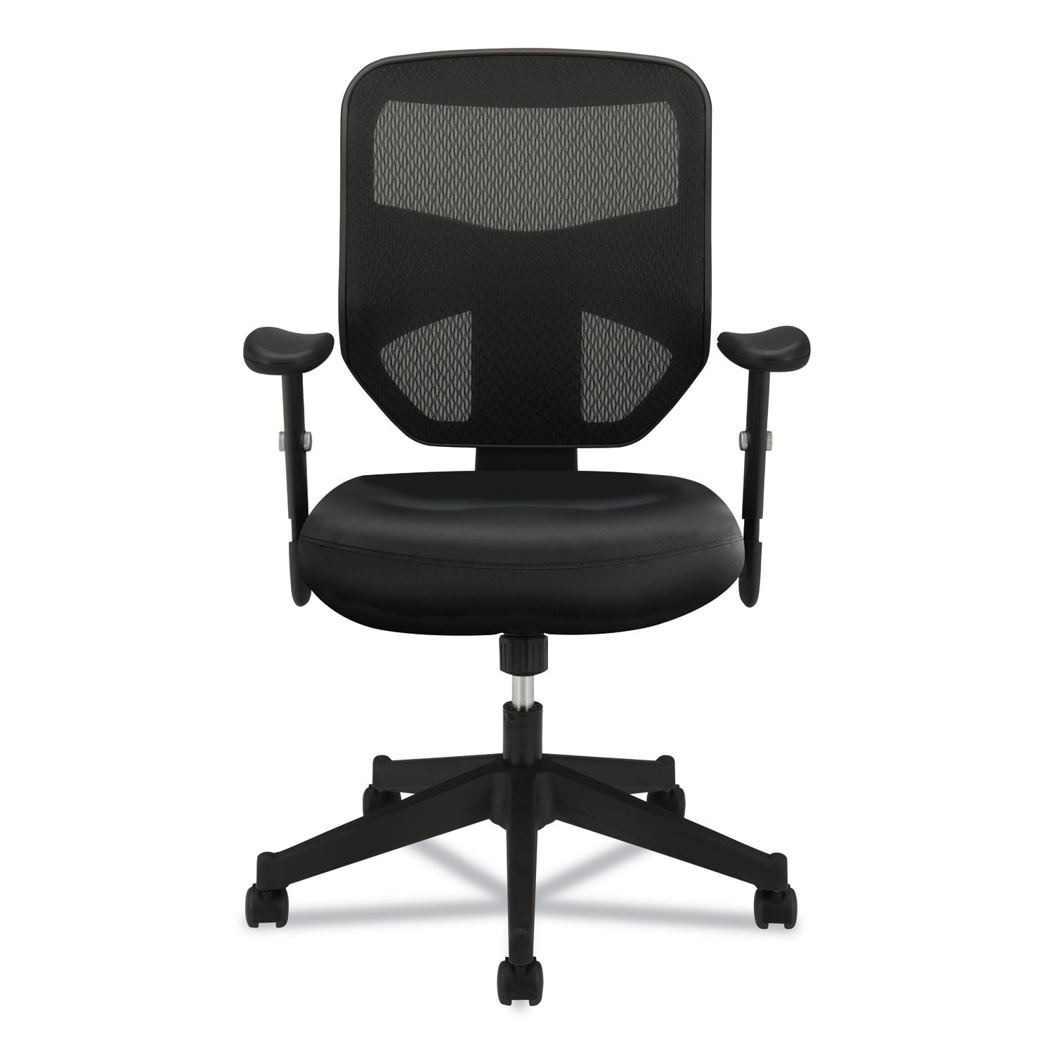 HON VL531 Mesh High-Back Task Chair with Adjustable Arms, Supports Up to 250 lb, 18" to 22" Seat Height, Black