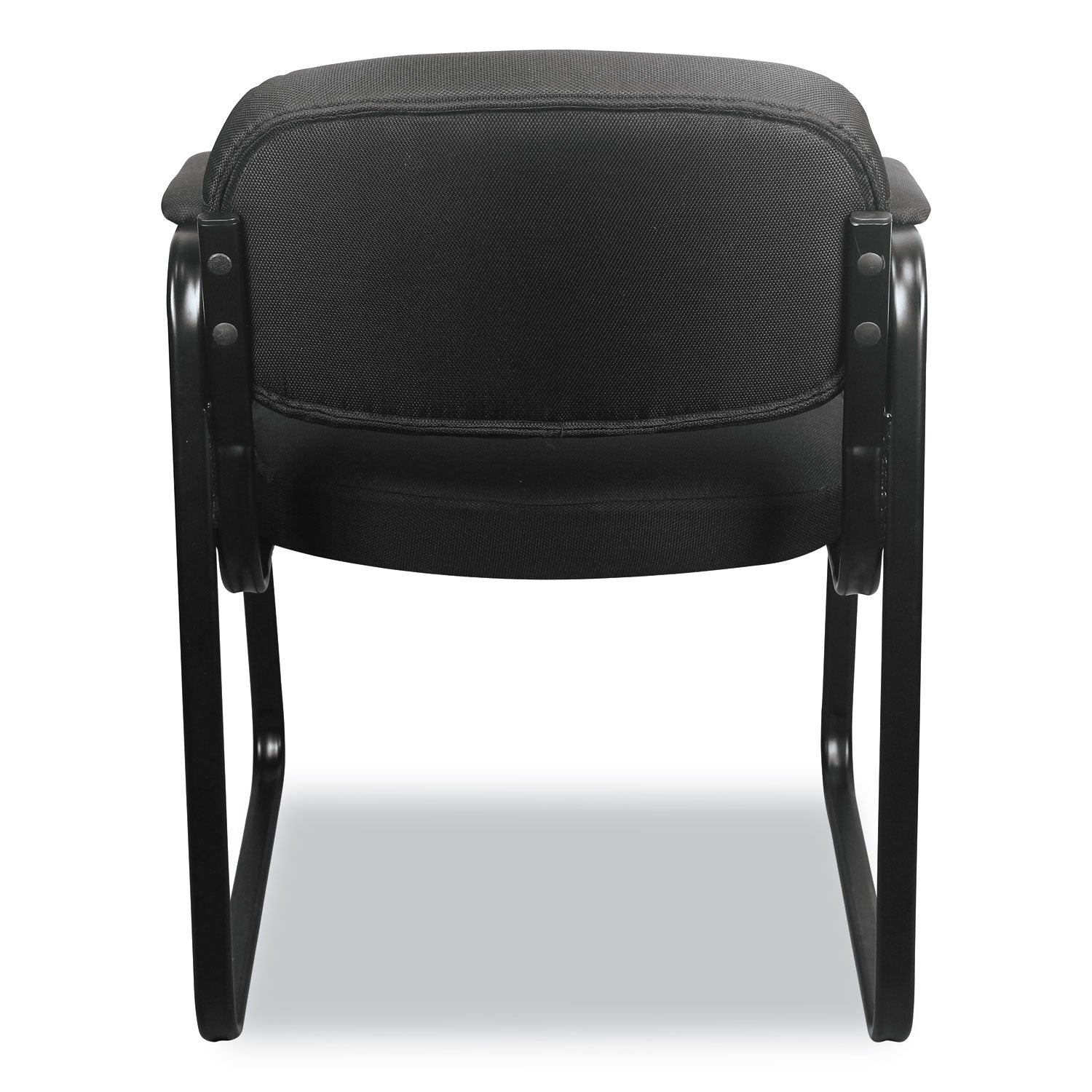 HON HVL653 Leather Guest Chair, 22.25" x 23" x 32", Black