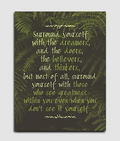 Surround Yourself With Dreamers And Doers And The Believers And Thinkers Canvas Wall Art, Motivational Decor, Office Decor, Success Quotes