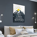 Blessed Are The Curious For They Shall Have Adventures Canvas Wall Art, Adventure, Home Decor, Hiking, Camping, Wildlife Decor