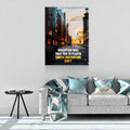 Discipline Will Take You Places Canvas Wall Art, Office Decor, Motivational Decor, Success Quote, Discipline, Motivation Sign