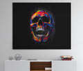 Money Skull Canvas Wall Art, Abstract Skull Art, Skull Decor