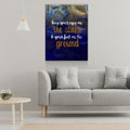 Keep Your Eyes On The Stars And Your Feet On The Ground Canvas Wall Art, Motivational Wall Art