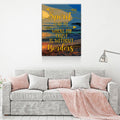 Spirit Lead Me Where My Trust Is Without Borders Canvas Wall Art, Spiritual Quote