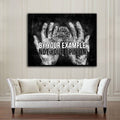 You Change The World By Your Example Not Your Opinion Motivational Canvas Wall Art, Office Decor, Motivational Decor, Motivational Wall Art