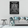 Wolf Prayer Spirit Of The Wolf Canvas Wall Art, Wolf Art, Shamanic Prayer, Wolf Decor