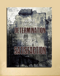 Wake Up With Determination Go To Bed With Satisfaction Motivational Canvas Wall Art, Motivational Decor, Motivational Sign, Office Decor