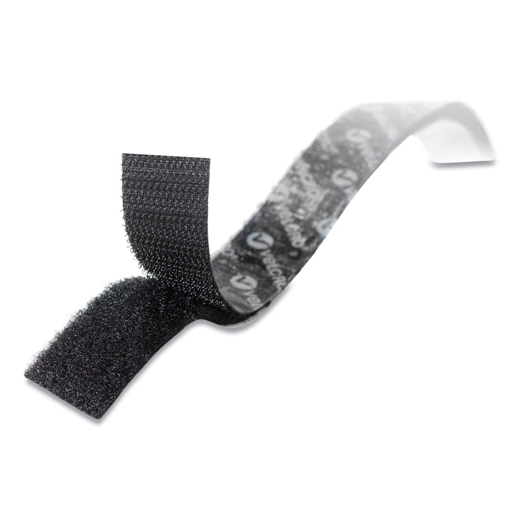 VELCRO Sticky-Back Fasteners, Removable Adhesive, 0.75" x 30 ft, Black