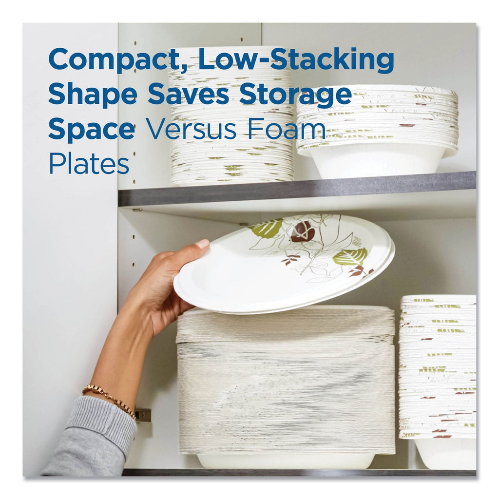 Dixie Pathways Heavyweight Paper Bowls, 20 oz, Green/Burgundy, 500/Carton
