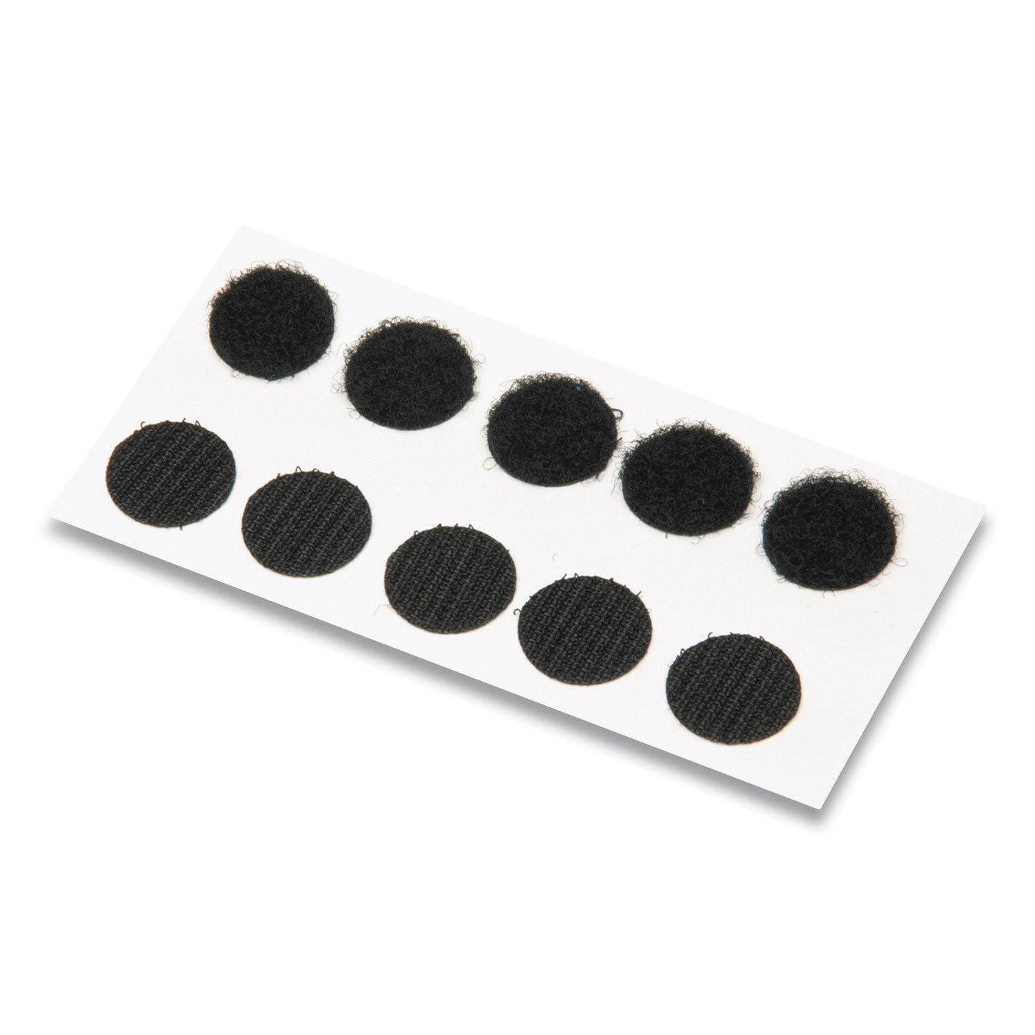 VELCRO Sticky-Back Fasteners, Removable Adhesive, 0.75" dia, Black, 200/Box