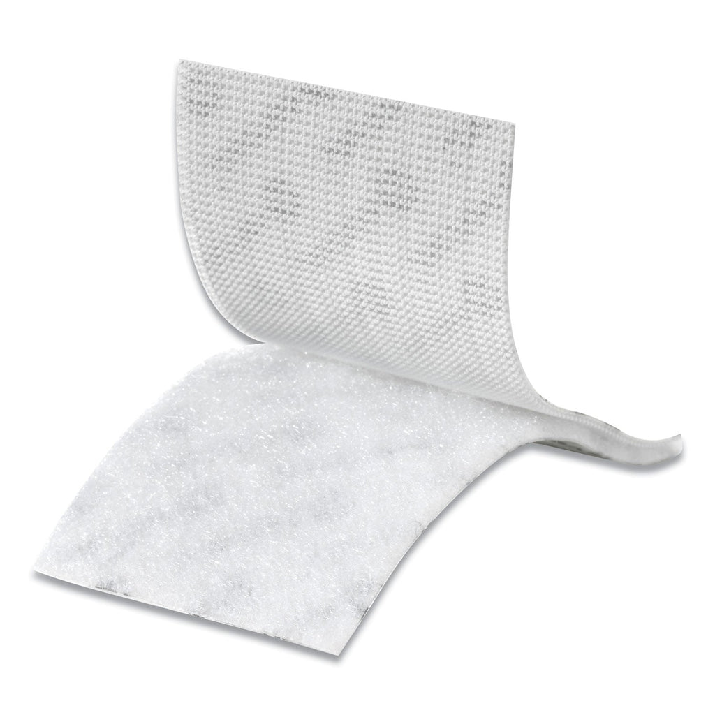 VELCRO Industrial-Strength Heavy-Duty Fasteners, 2" x 4", White, 2/Pack