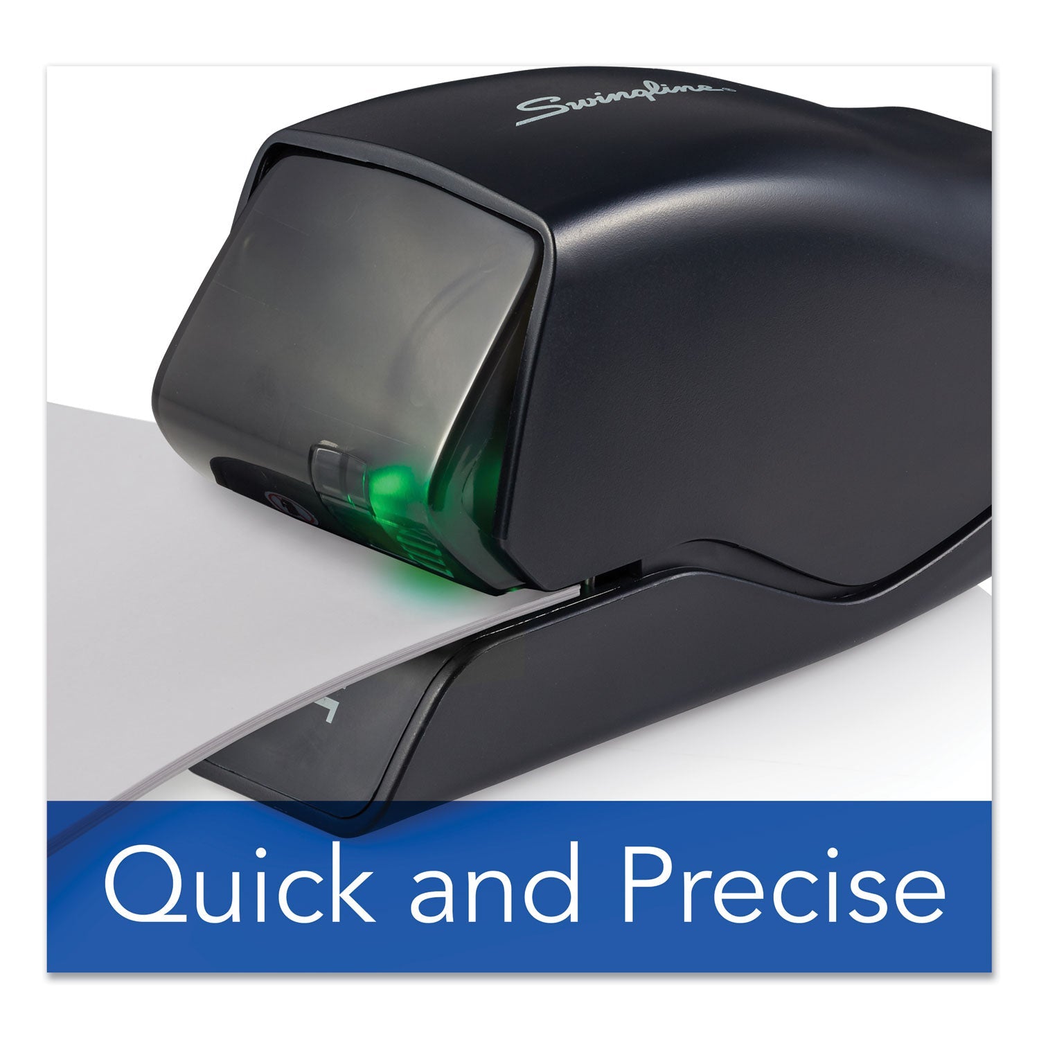 Swingline Desktop Cartridge Electric Stapler with LED Guide, 25-Sheet Capacity, Black