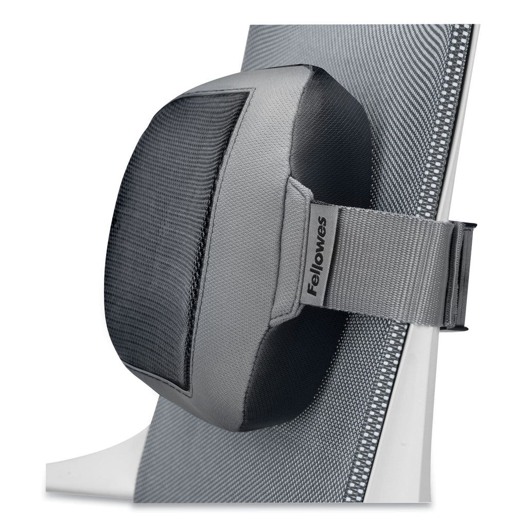 Fellowes I-Spire Series Lumbar Cushion, 14 x 6 x 3, Gray
