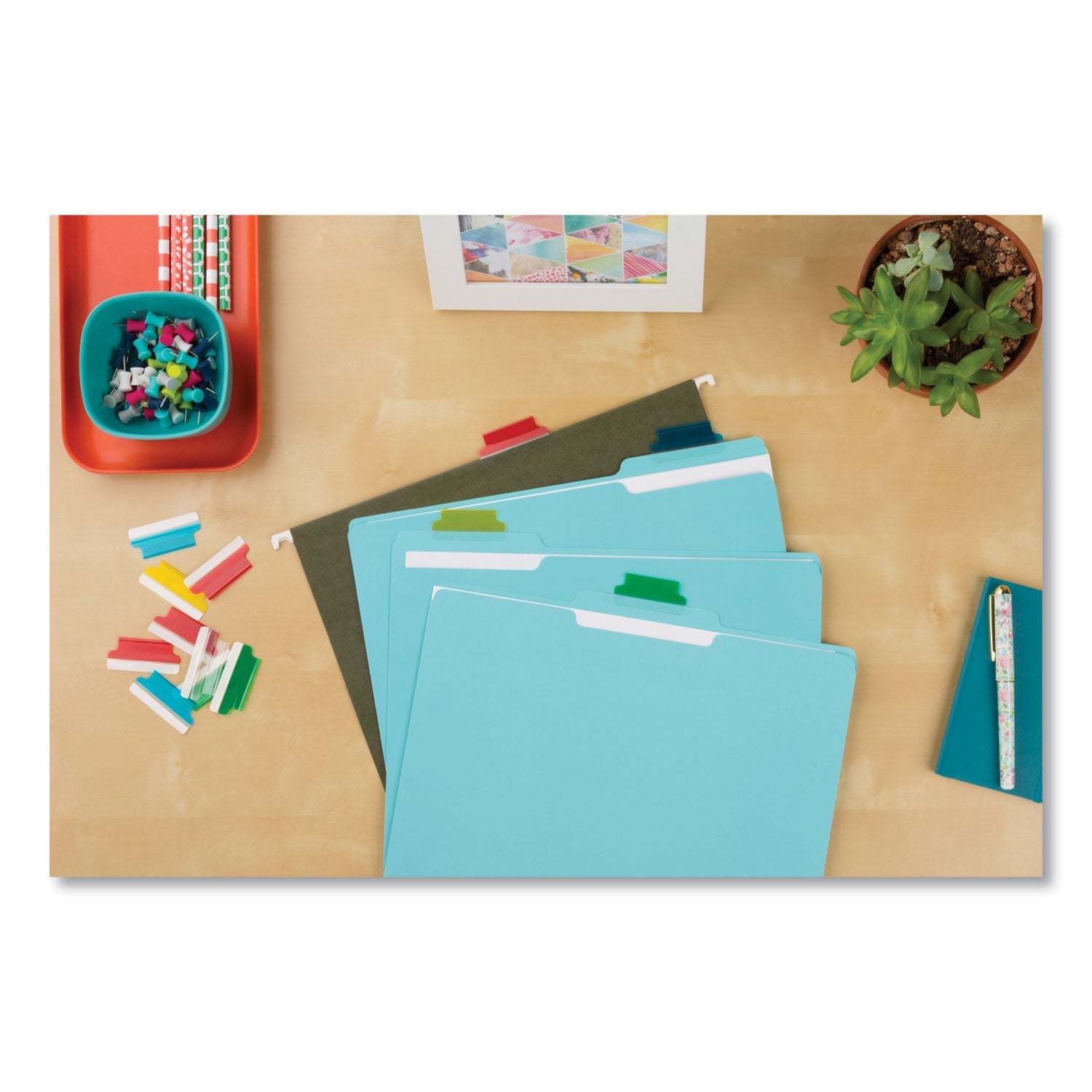 Avery Insertable Index Tabs with Printable Inserts, 1/5-Cut, Assorted Colors, 1.5" Wide, 25/Pack