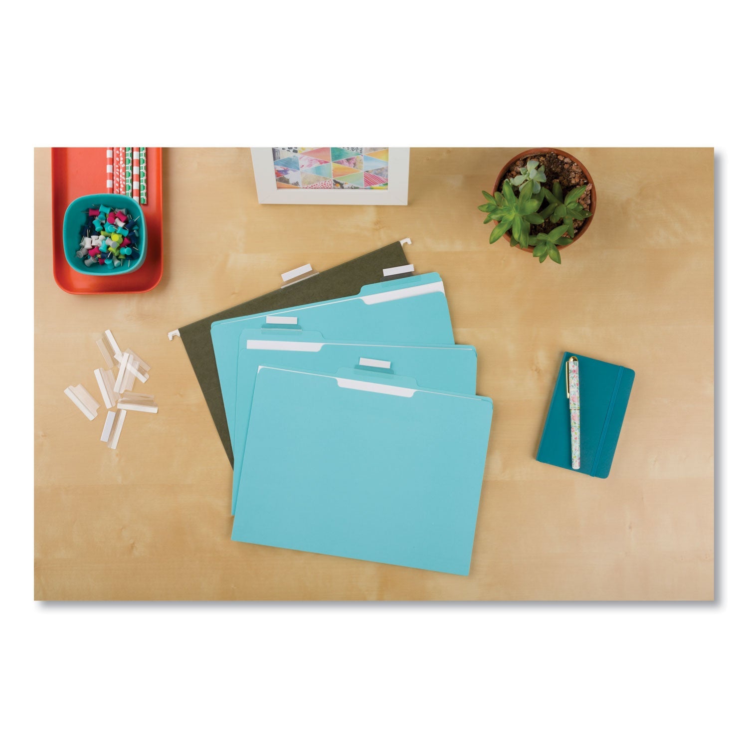 Avery Insertable Index Tabs with Printable Inserts, 1/5-Cut, Clear, 2" Wide, 25/Pack