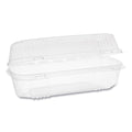 Pactiv Evergreen ClearView SmartLock Hinged Lid Container, Hoagie Container, 27 oz, 9.25 x 4.5 x 3, Clear, Plastic, 250/Carton